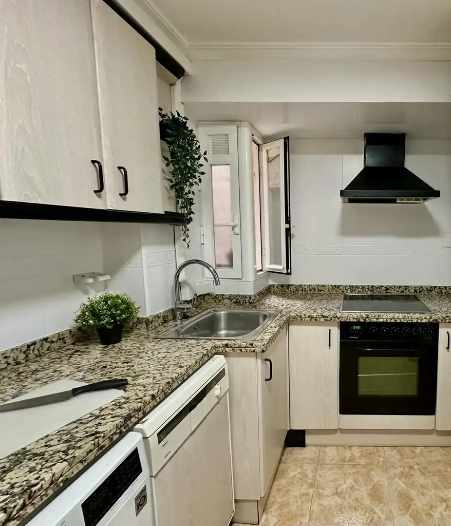 Kitchen of Flat for rent in Castellón de la Plana / Castelló de la Plana  with Heating, Furnished and Oven