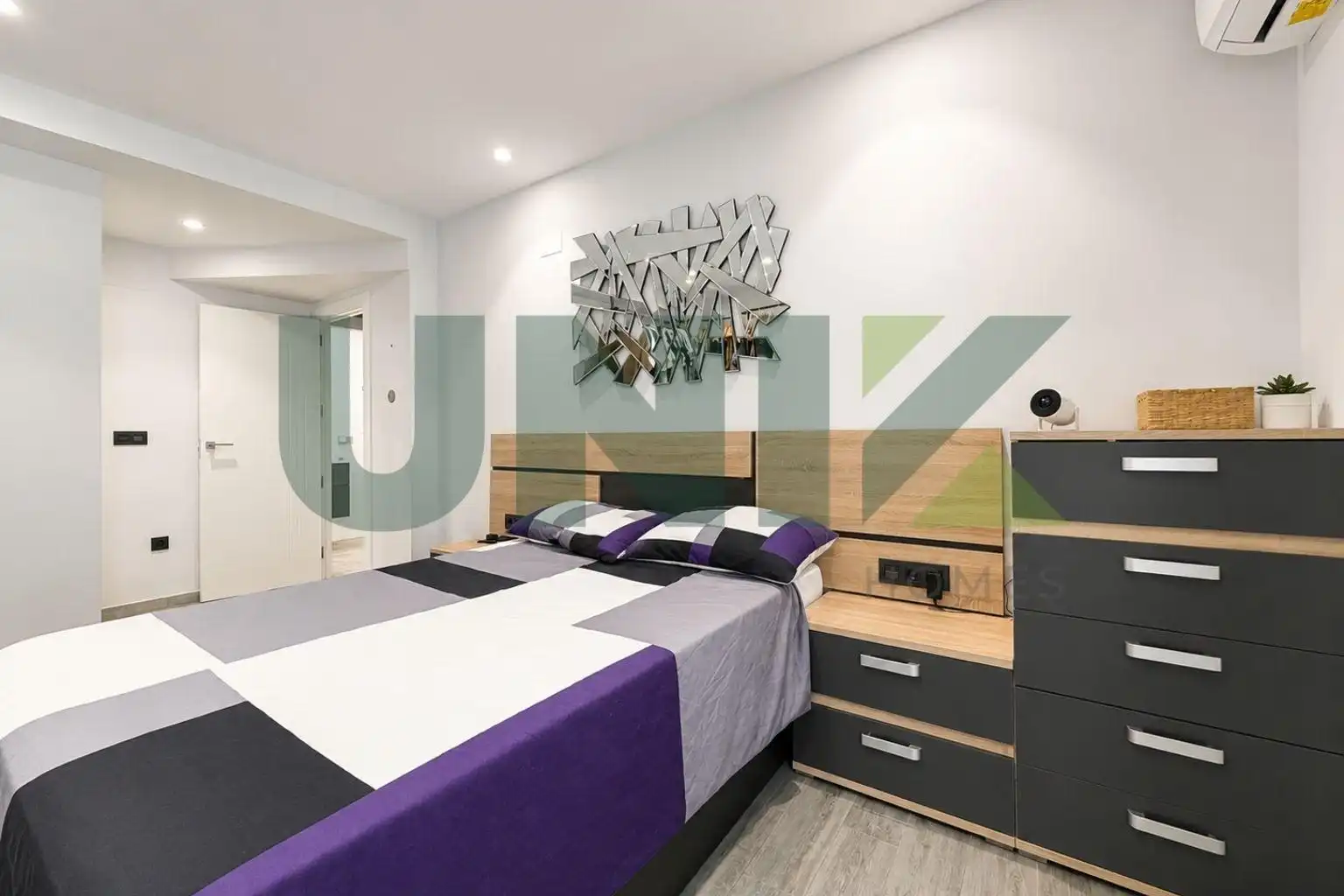 Schlafzimmer von Wohnung zum Verkauf in Elda mit Klimaanlage, Heizung und Parkett