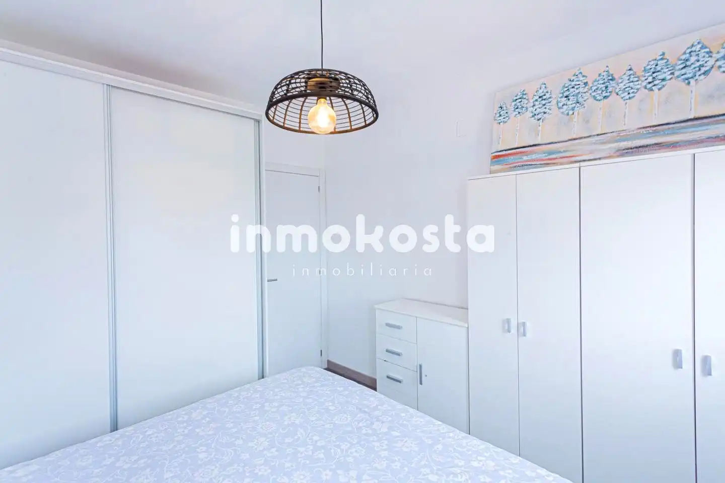 Schlafzimmer von Einfamilien-Reihenhaus zum Verkauf in La Nucia mit Klimaanlage, Privatgarten und Terrasse