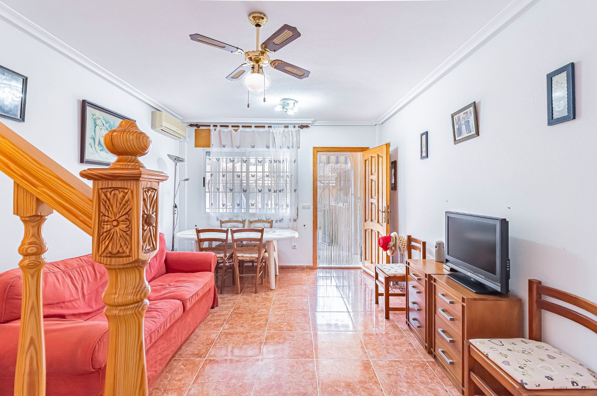 Sala de estar de Casa adosada en venta en Cartagena con Aire acondicionado, Calefacción y Balcón