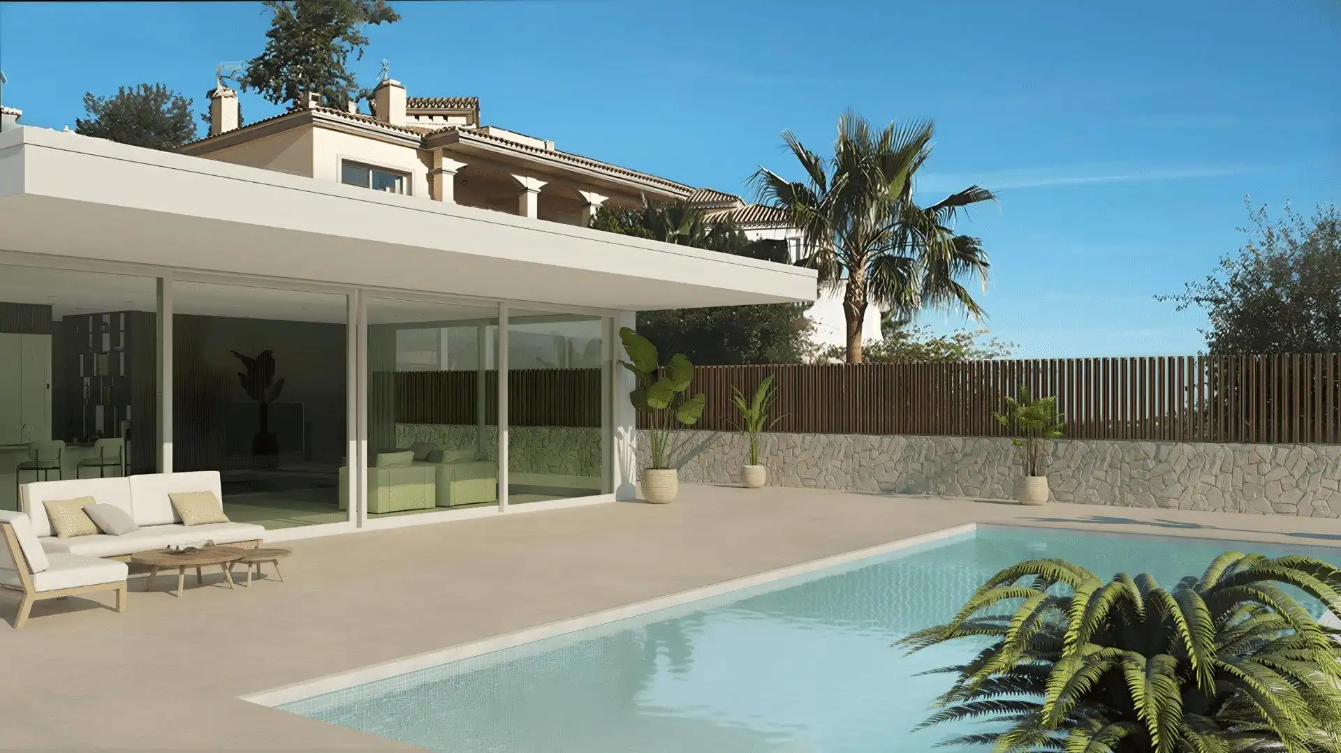 Swimming pool of Houses for sale in Mijas Golf