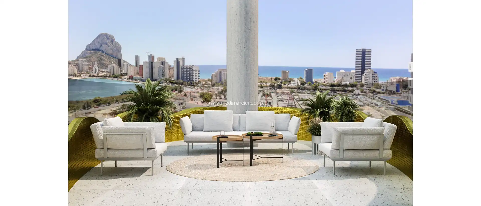 Terrasse von Wohnung zum Verkauf in Calpe / Calp mit Terrasse