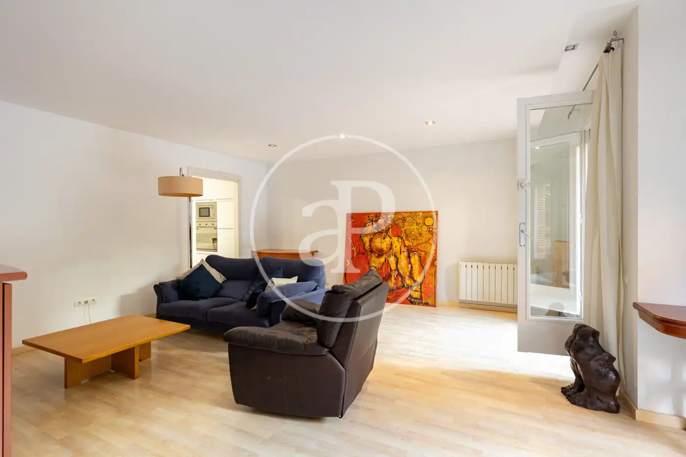 Sala d'estar de Pis en venda en Sarrià - Sant Gervasi