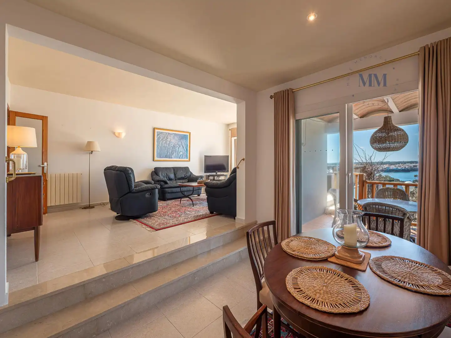 Wohnzimmer von Haus oder Chalet zum Verkauf in Maó - Mahón mit Klimaanlage, Privatgarten und Terrasse