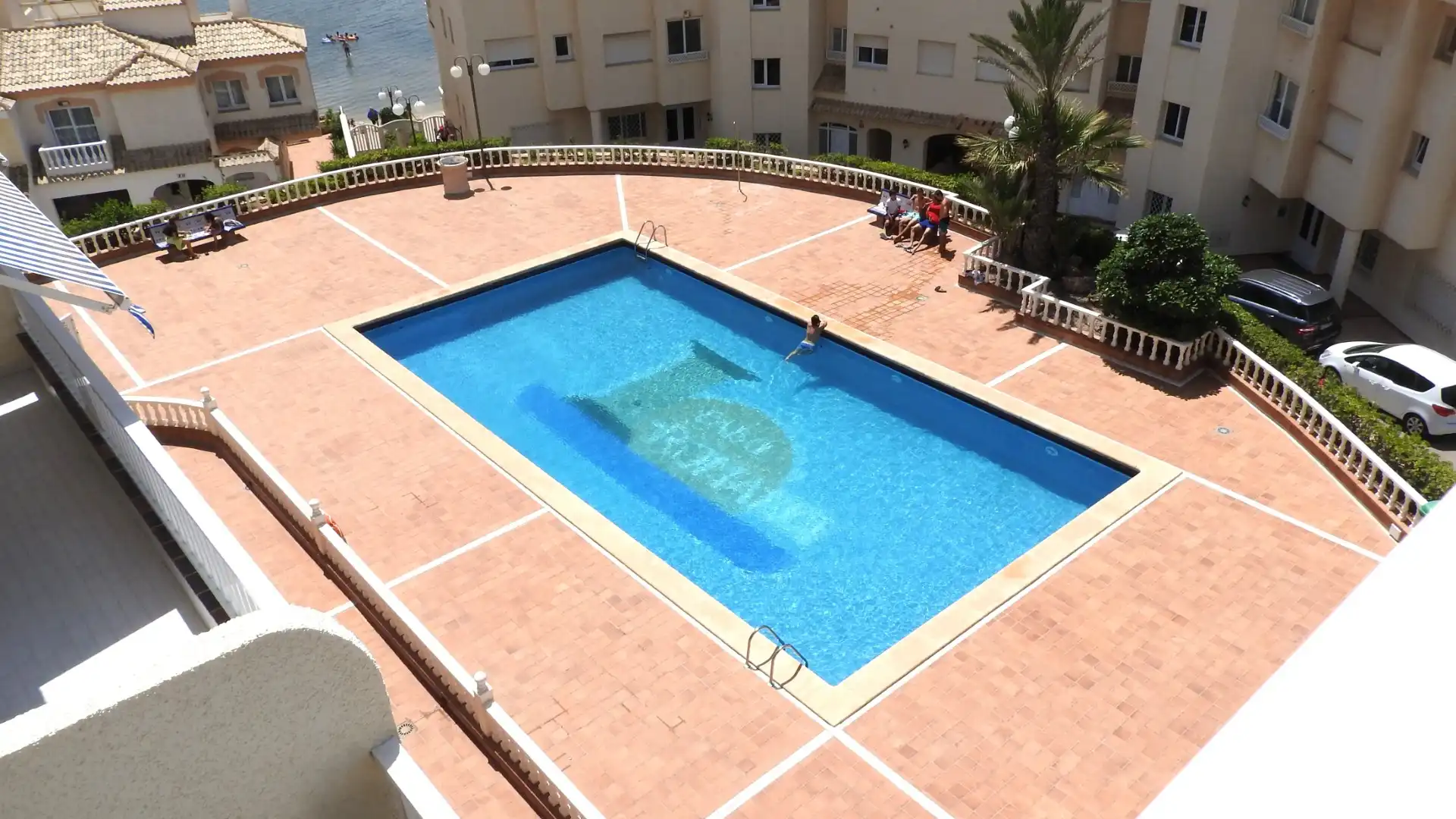 Swimming pool of Flat for sale in La Manga del Mar Menor  with Air Conditioner, Heating and Terrace