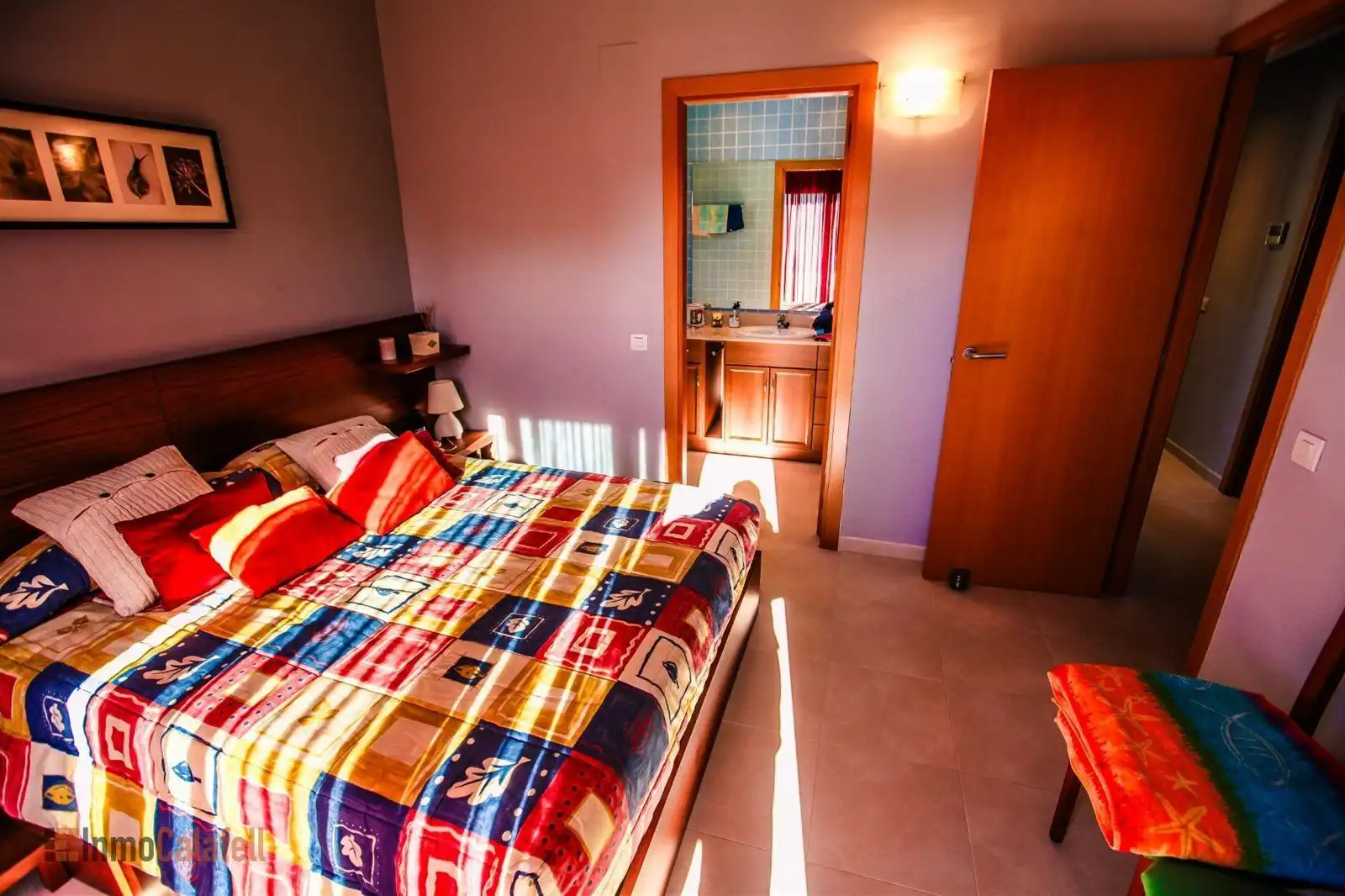 Schlafzimmer von Haus oder Chalet zur Miete in Calafell mit Klimaanlage, Heizung und Terrasse