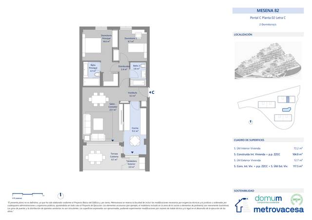 Piso en Venta en Mesena, 80 en Pinar del Rey