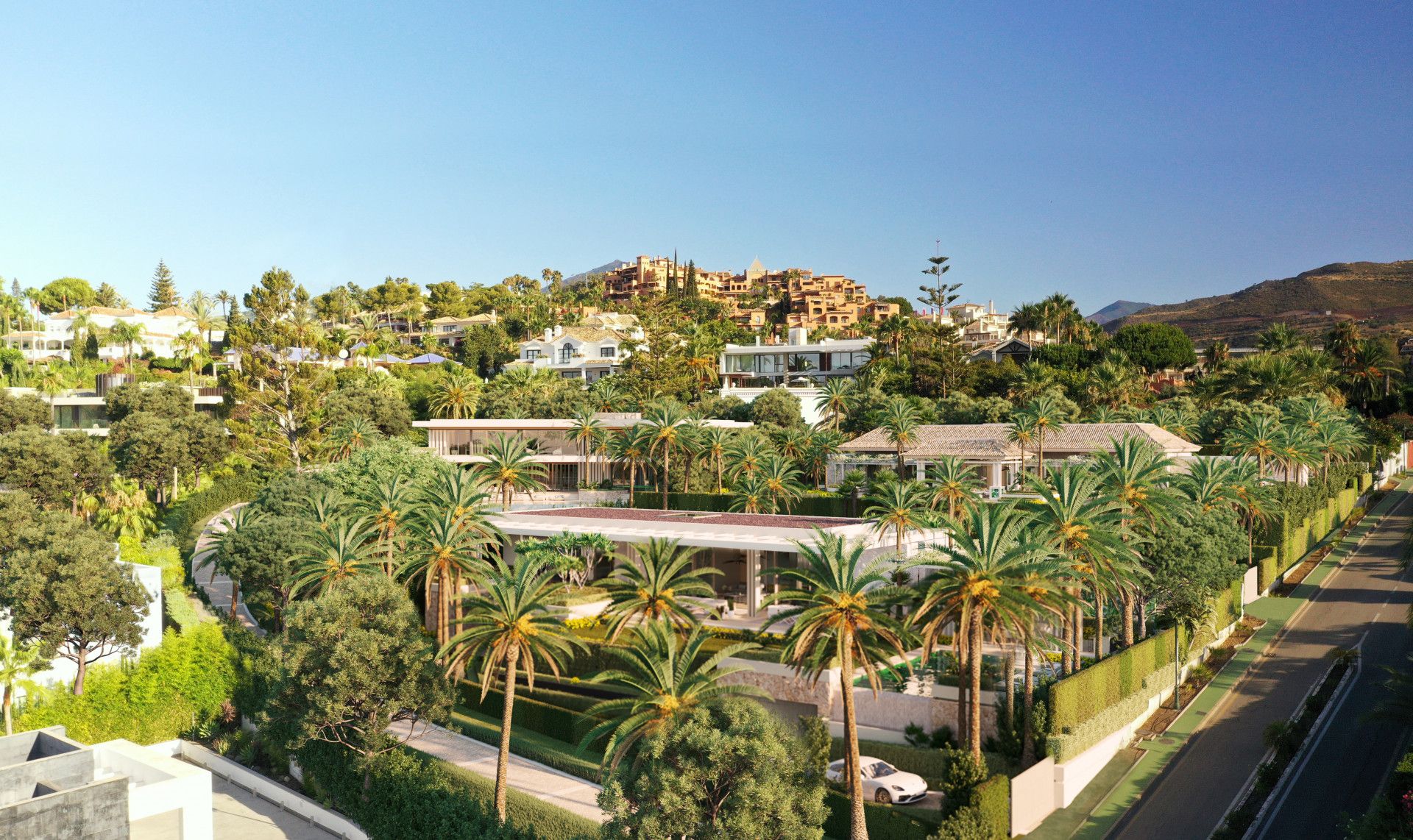 Exterior view of House or chalet for sale in Marbella  with Private garden, Terrace and Swimming Pool