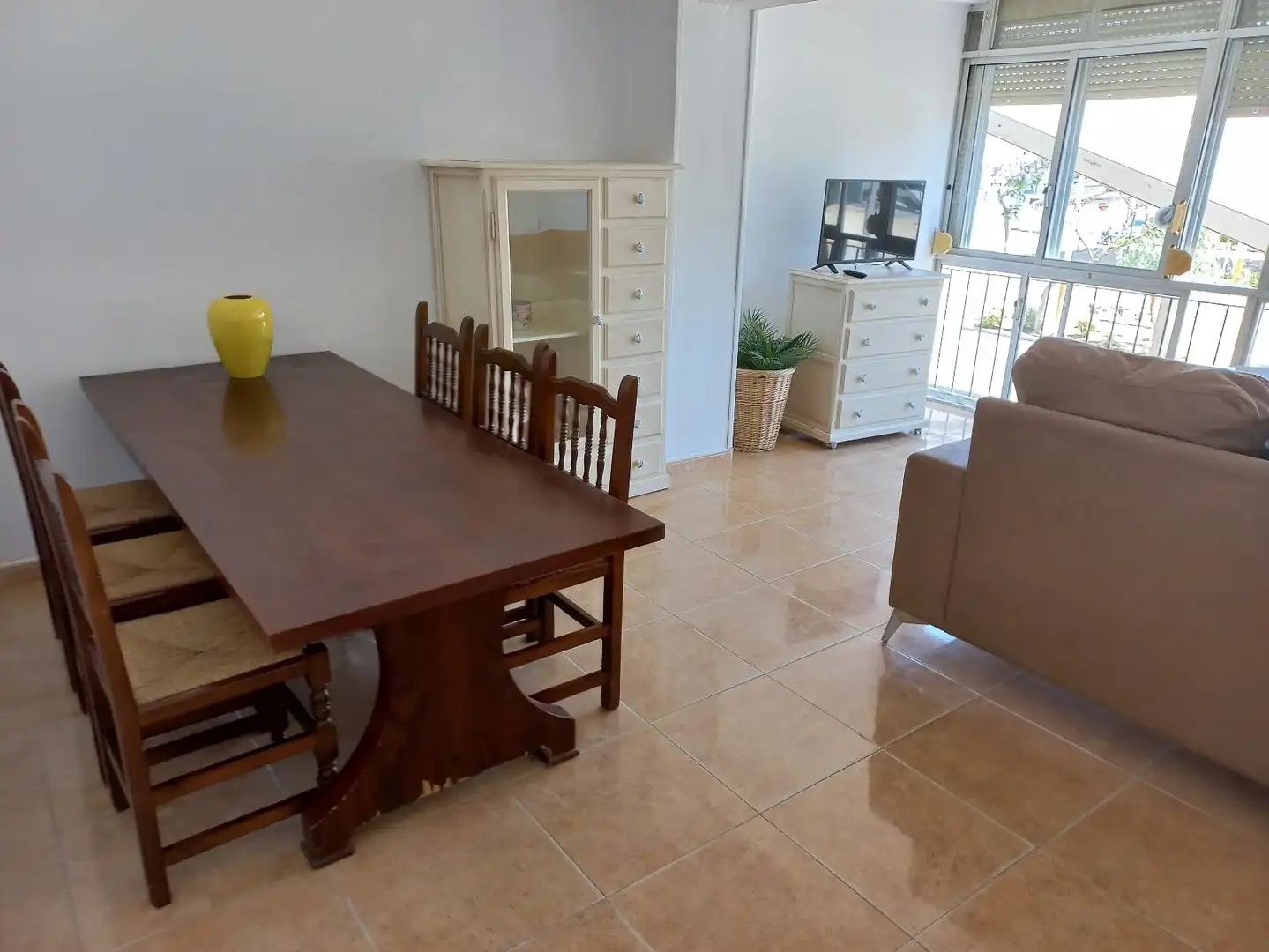 Comedor de Piso de alquiler en Sanlúcar de Barrameda con Aire acondicionado, Calefacción y Terraza