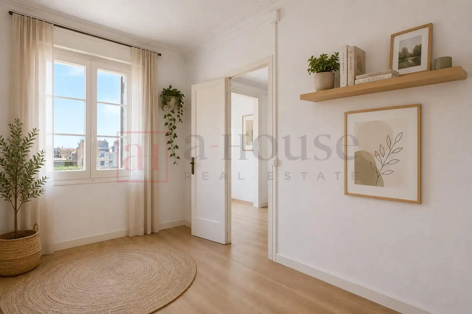 Schlafzimmer von Wohnung zum Verkauf in Barcelona mit Klimaanlage und Heizung