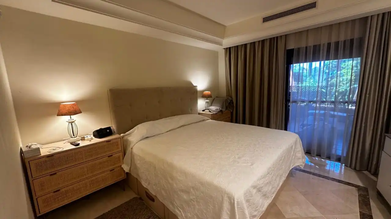Bedroom of Apartments for rent in Marbella  with Air Conditioner, Heating and Private garden