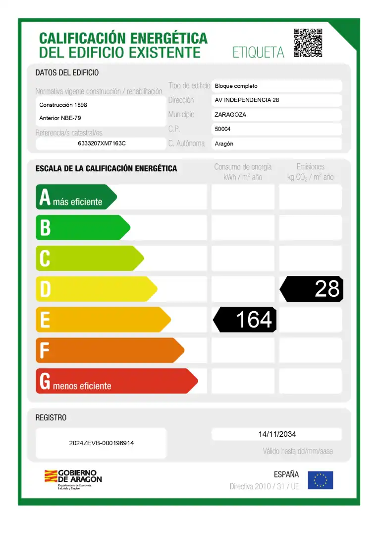 Garten von Dachboden zur Miete in Zaragoza mit Klimaanlage, Heizung und Parkett