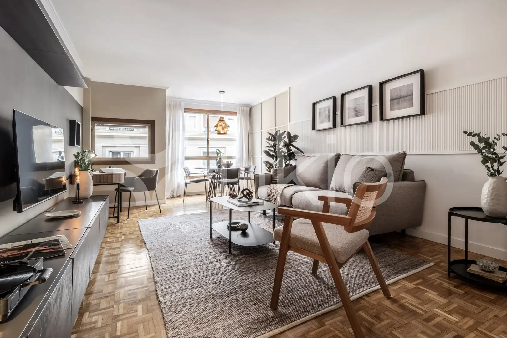 Wohnzimmer von Wohnungen zur Miete in Madrid mit Klimaanlage, Heizung und Möbliert