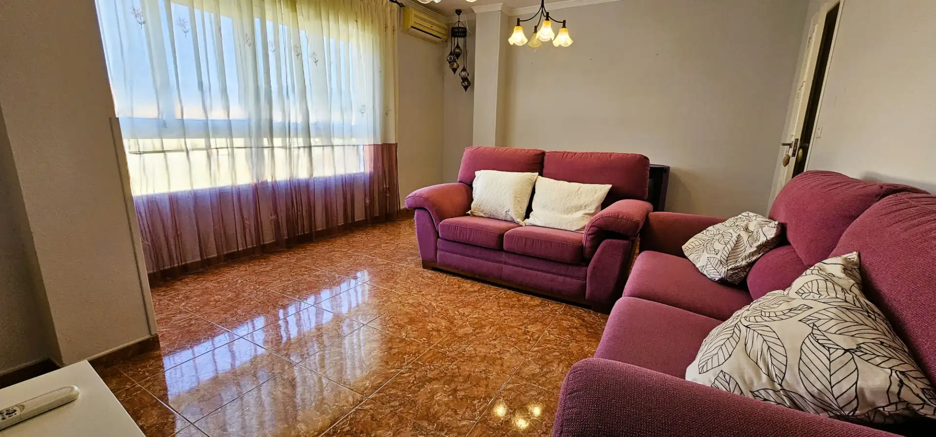 Sala de estar de Piso en venta en Totana con Aire acondicionado, Amueblado y Horno