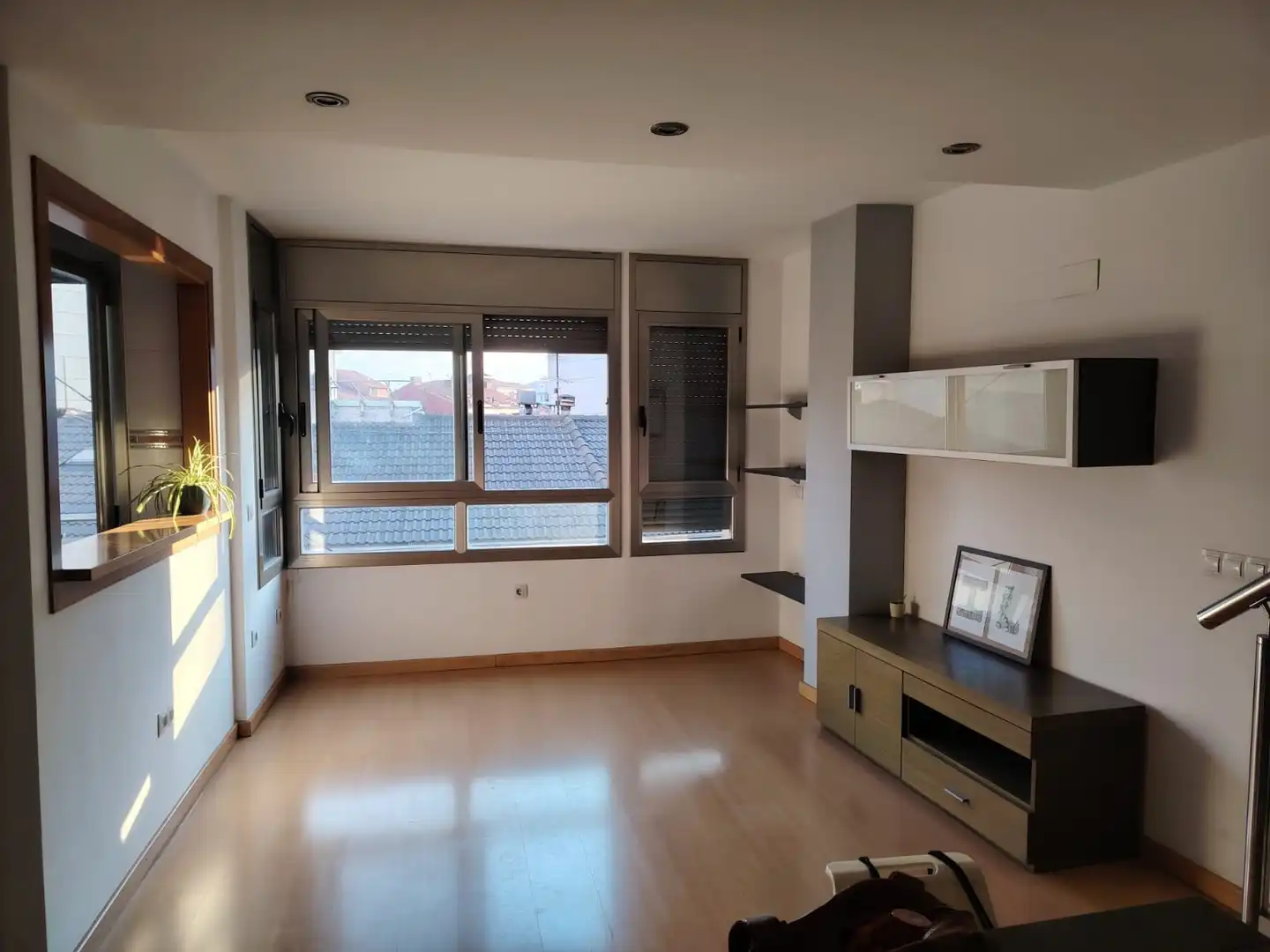 Sala de estar de Dúplex en venta en Manresa con Calefacción, Parquet y Terraza