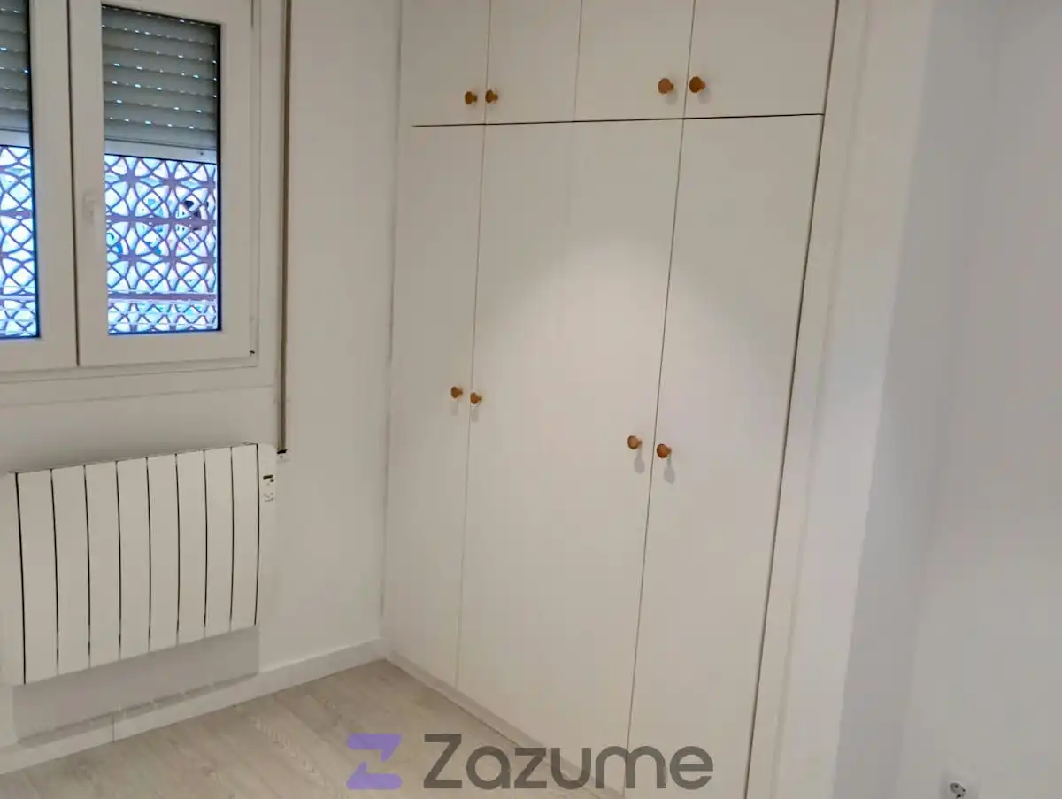 Schlafzimmer von Wohnungen zur Miete in Barcelona mit Klimaanlage, Heizung und Parkett
