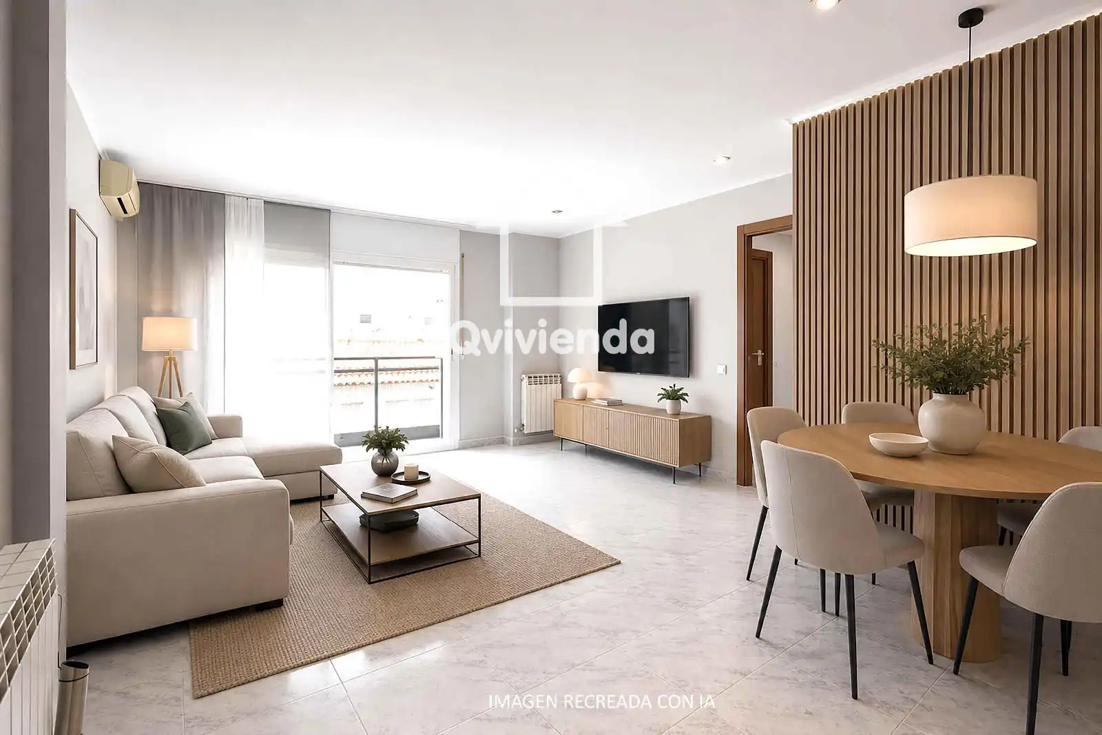 Sala d'estar de Pis en venda en Parets del Vallès amb Aire condicionat i Terrassa