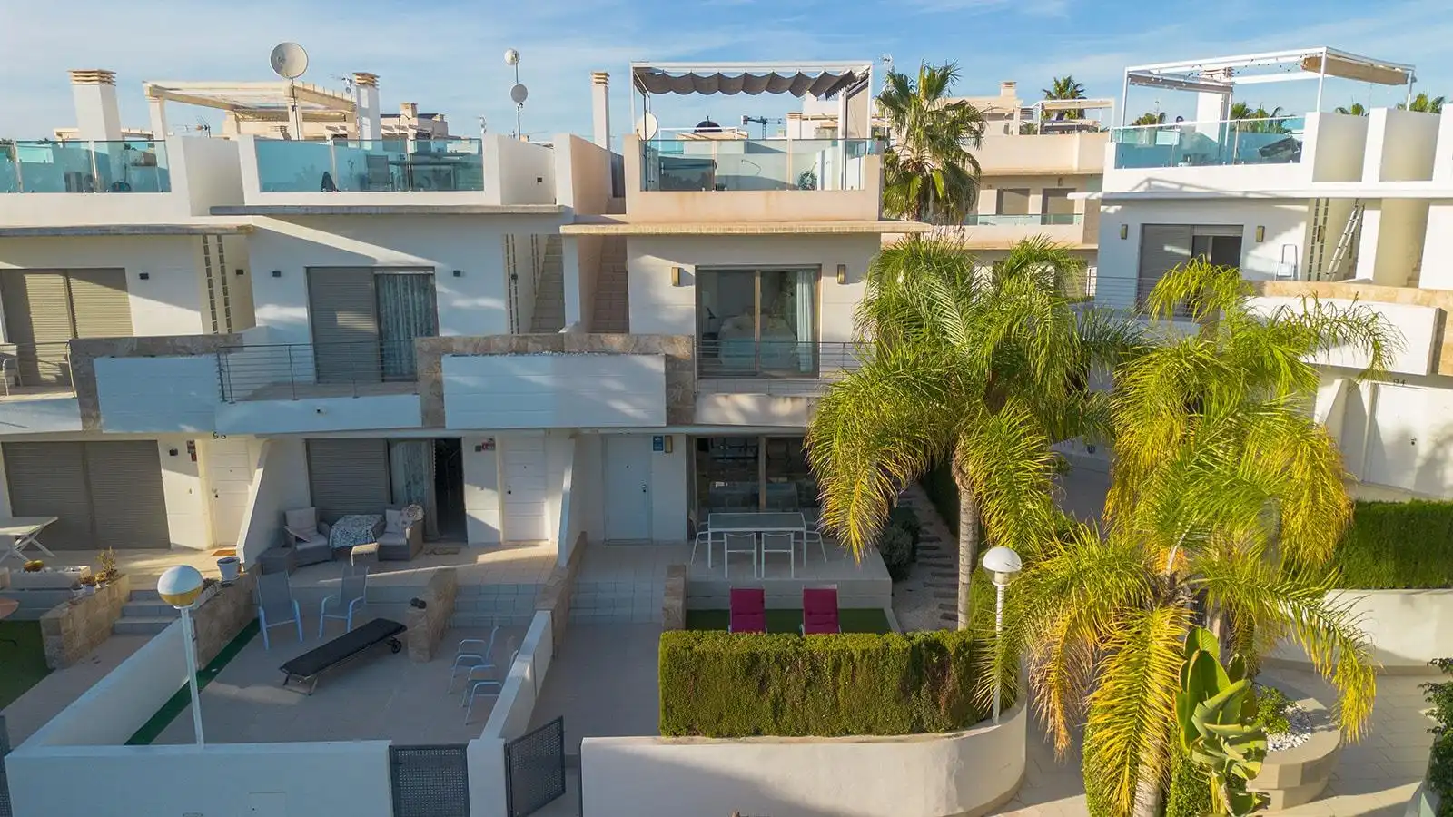 Terrace of Duplexes for sale in Rojales  with Air Conditioner, Heating and Private garden