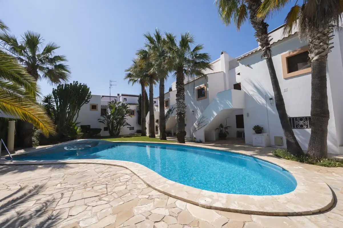Swimming pool of Ground floor for sale in Santa Eulària des Riu  with Air Conditioner, Heating and Private garden