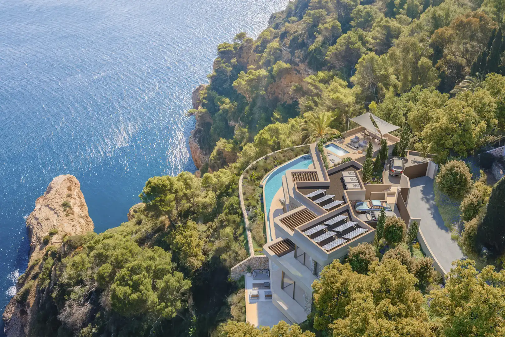 Vista exterior de Casa o xalet en venda en Jávea / Xàbia amb Aire condicionat, Jardí privat i Terrassa