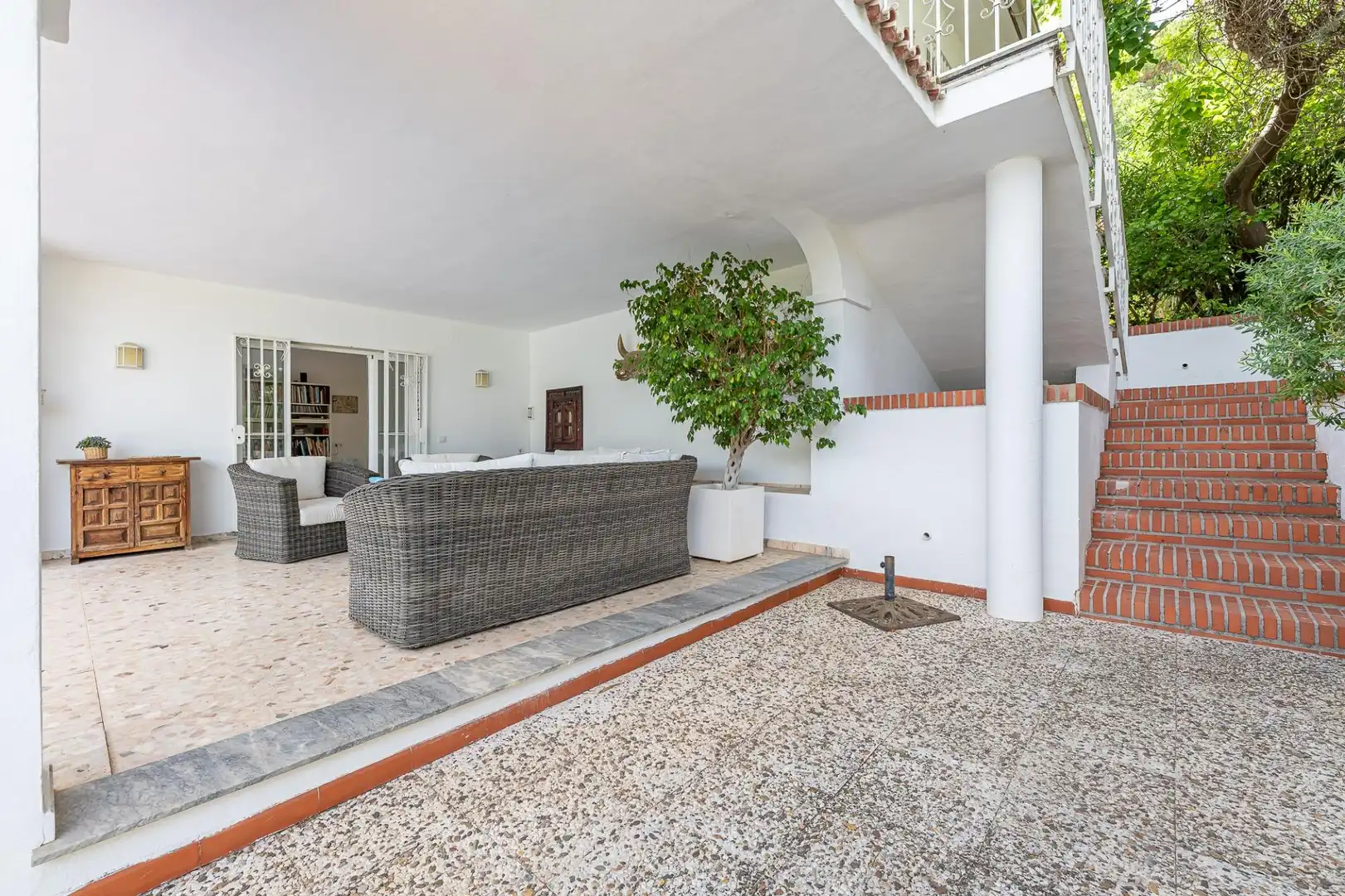 Terrassa de Casa o xalet en venda en Alhaurín El Grande amb Aire condicionat, Calefacció i Jardí privat