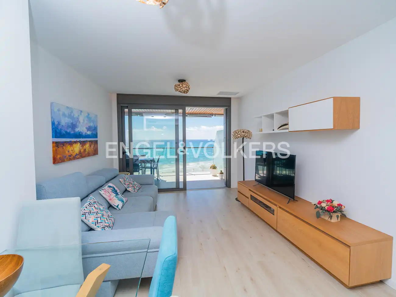 Living room of Flat for rent in Alicante / Alacant  with Air Conditioner, Terrace and Furnished