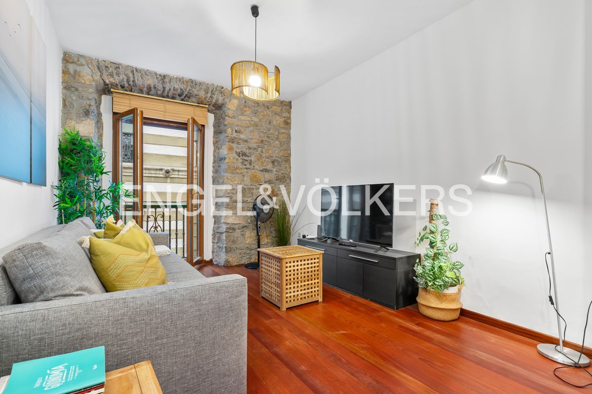 Living room of Apartment for sale in Gijón   with Heating and Balcony