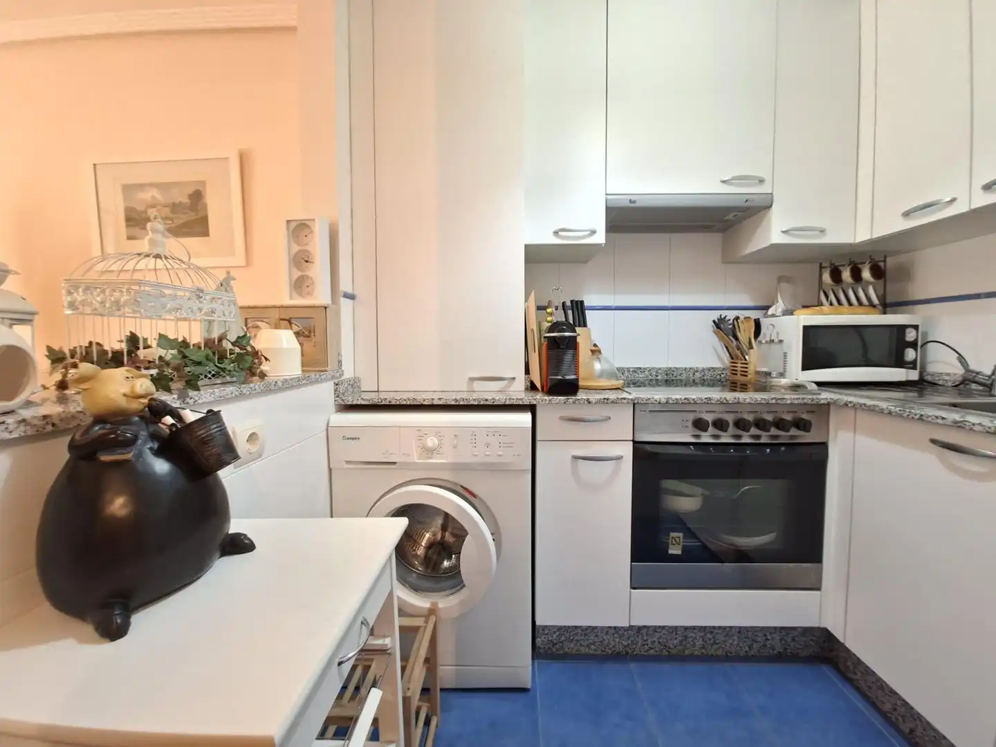 Kitchen of Flat for sale in Vilagarcía de Arousa  with Heating, Private garden and Terrace