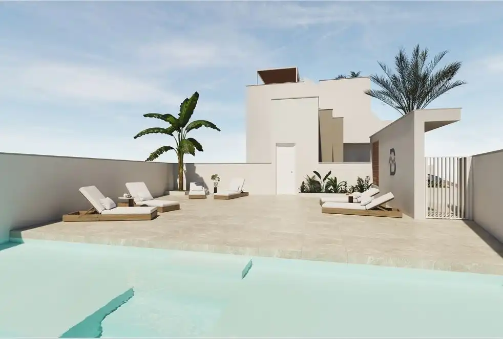 Terraza de Casa o chalet en venta en San Pedro del Pinatar con Aire acondicionado, Calefacción y Jardín privado