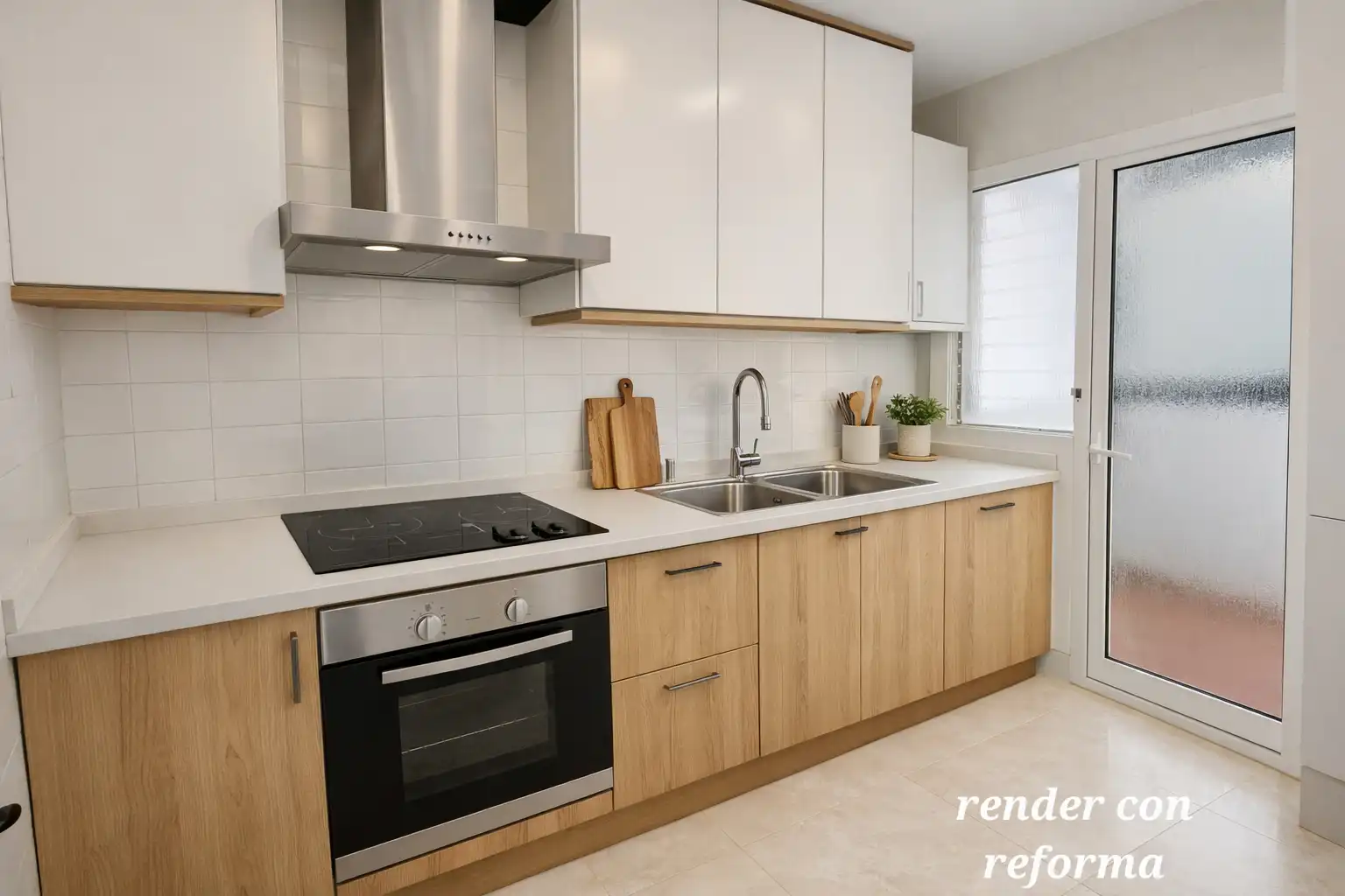 Cocina de Piso en venta en Barcelona con Aire acondicionado y Horno