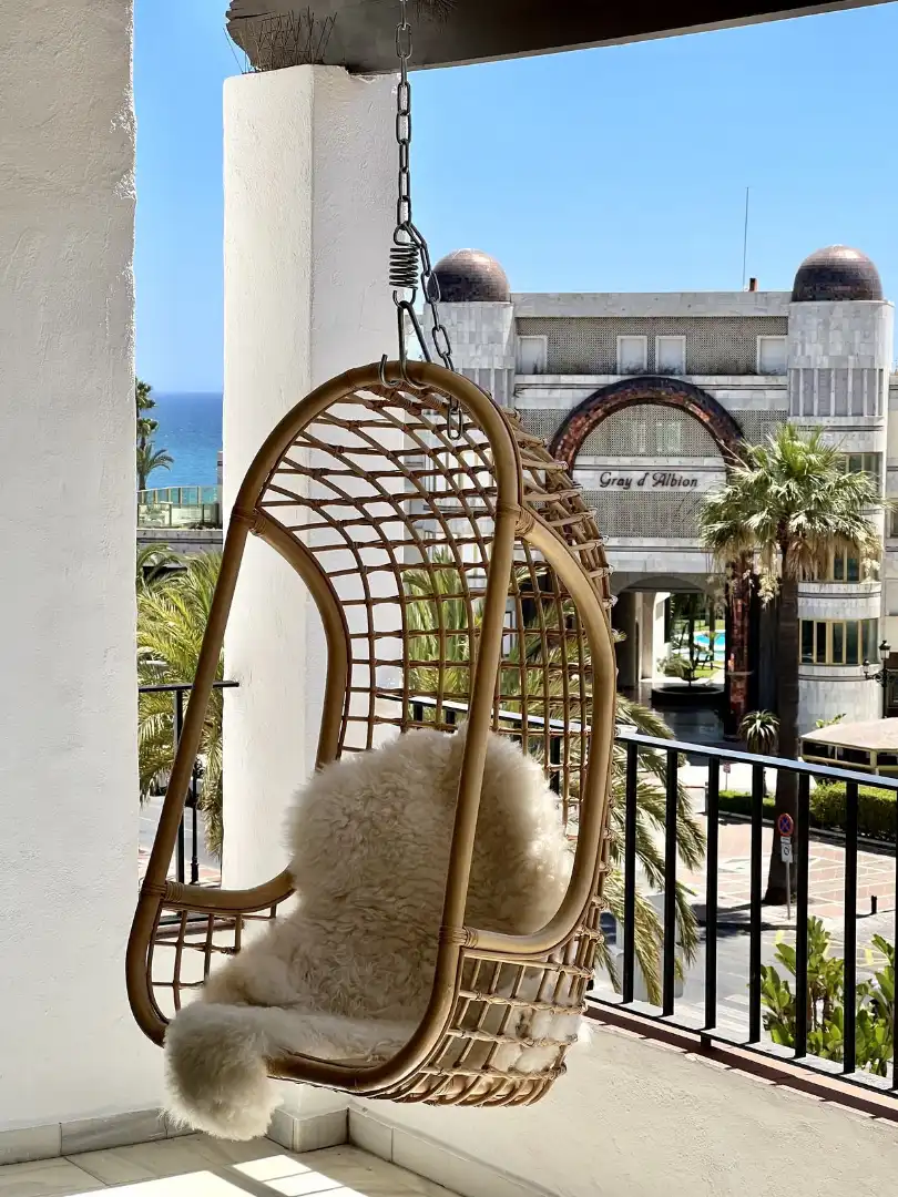 Terraza de Dúplex de alquiler en Estepona con Aire acondicionado, Terraza y Trastero