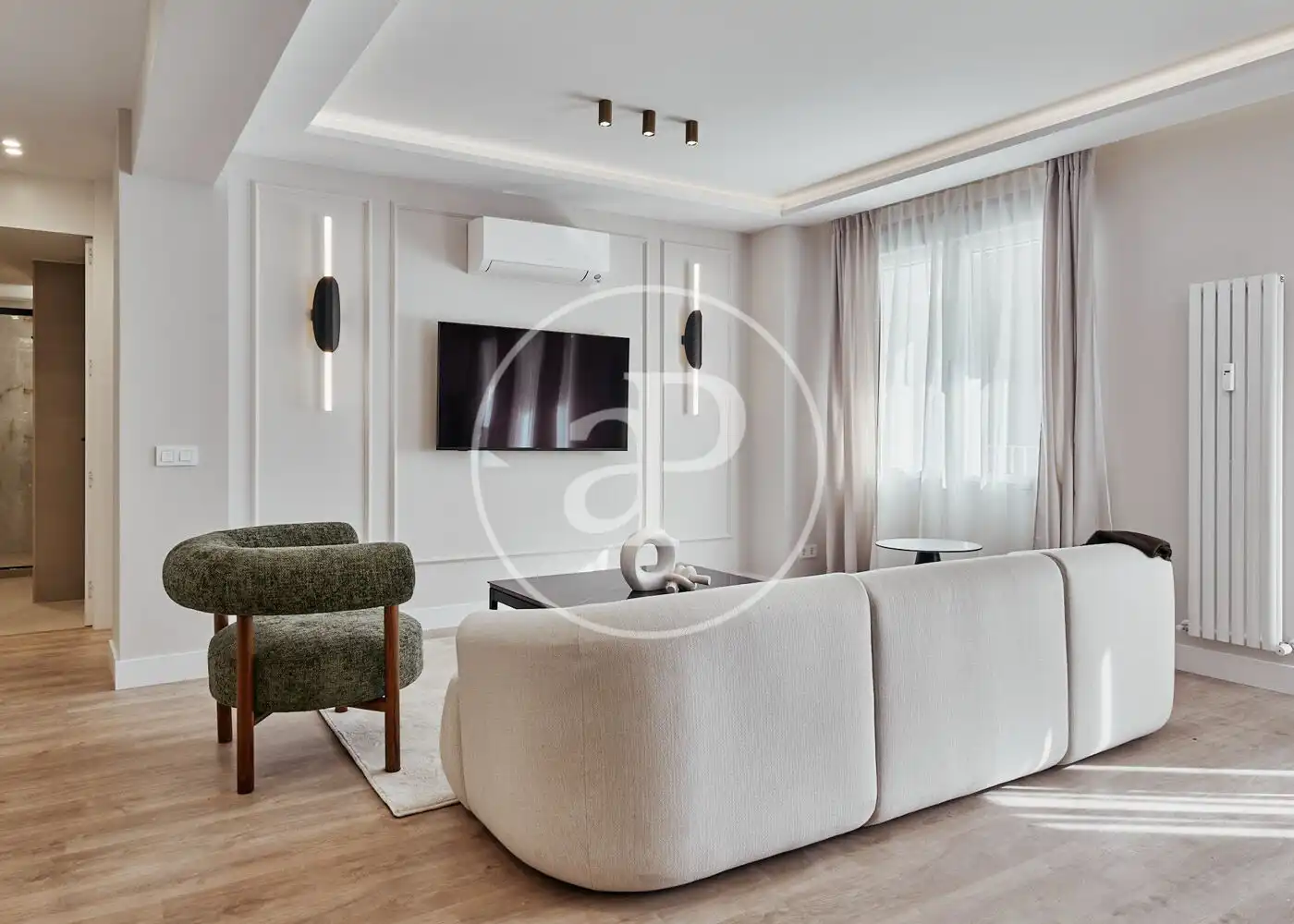 Wohnzimmer von Wohnung zum Verkauf in Madrid mit Klimaanlage, Heizung und Terrasse