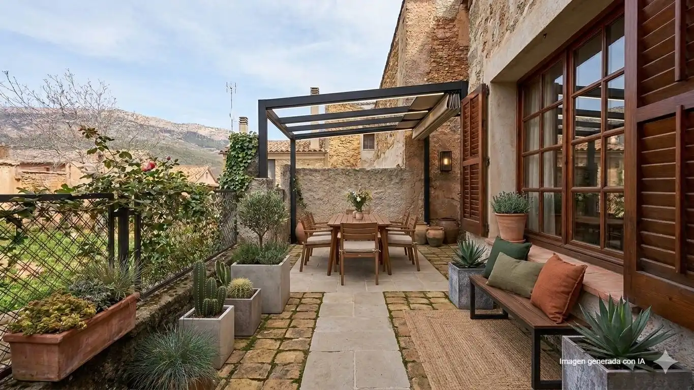 Terraza de Casa adosada en venta en Àger con Calefacción, Terraza y Amueblado