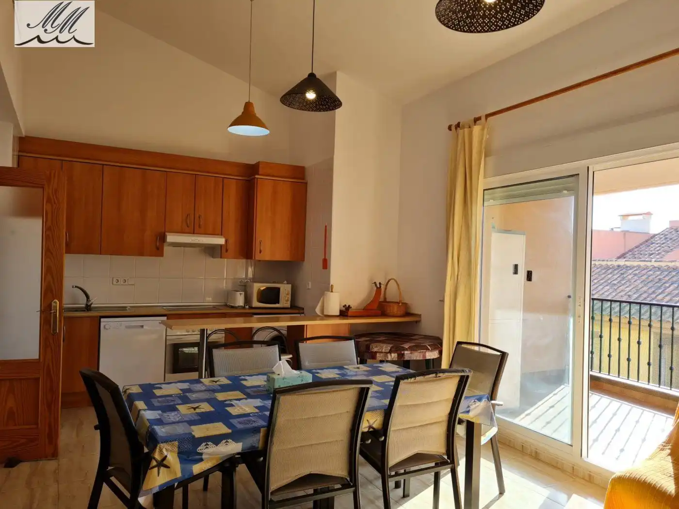 Kitchen of Attic for sale in Cartagena  with Air Conditioner, Terrace and Furnished