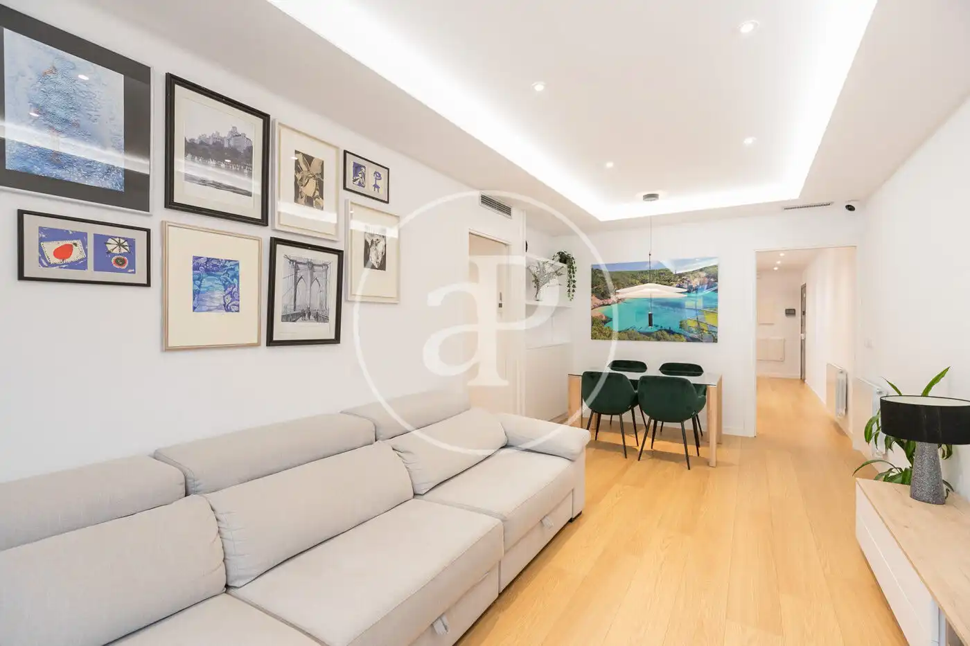 Sala de estar de Piso en venta en Barcelona con Aire acondicionado, Calefacción y Balcón