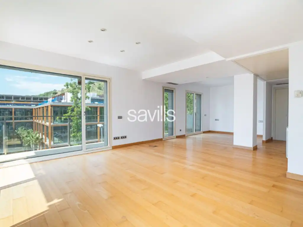 Living room of Attic for sale in Barcelona  with Air Conditioner, Terrace and Swimming Pool