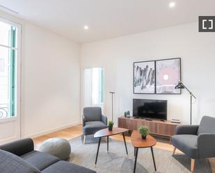 Sala d'estar de Pis de lloguer en  Barcelona Capital amb Aire condicionat, Calefacció i Moblat