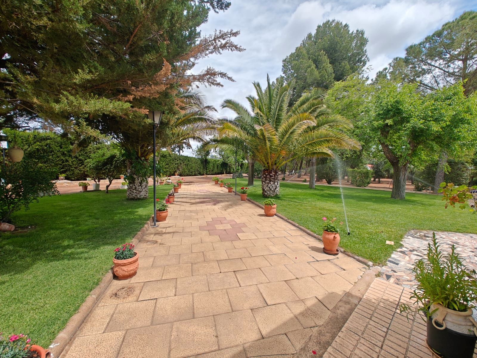 Jardín de Finca rústica en venta en Puertollano con Aire acondicionado, Jardín privado y Piscina