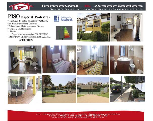 Piso en Alquiler en Puerto de Garrucha