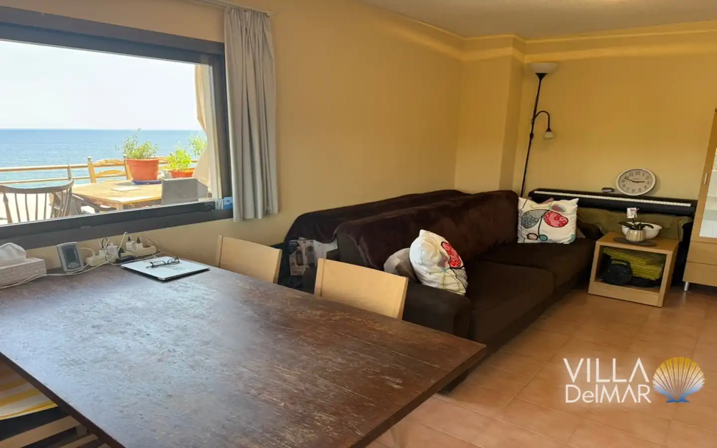 Menjador de Apartament en venda en Calpe / Calp amb Aire condicionat, Calefacció i Terrassa