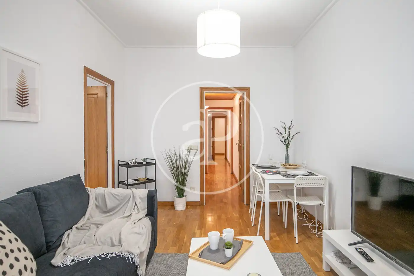 Sala d'estar de Pis en venda en Barcelona amb Aire condicionat, Calefacció i Balcó