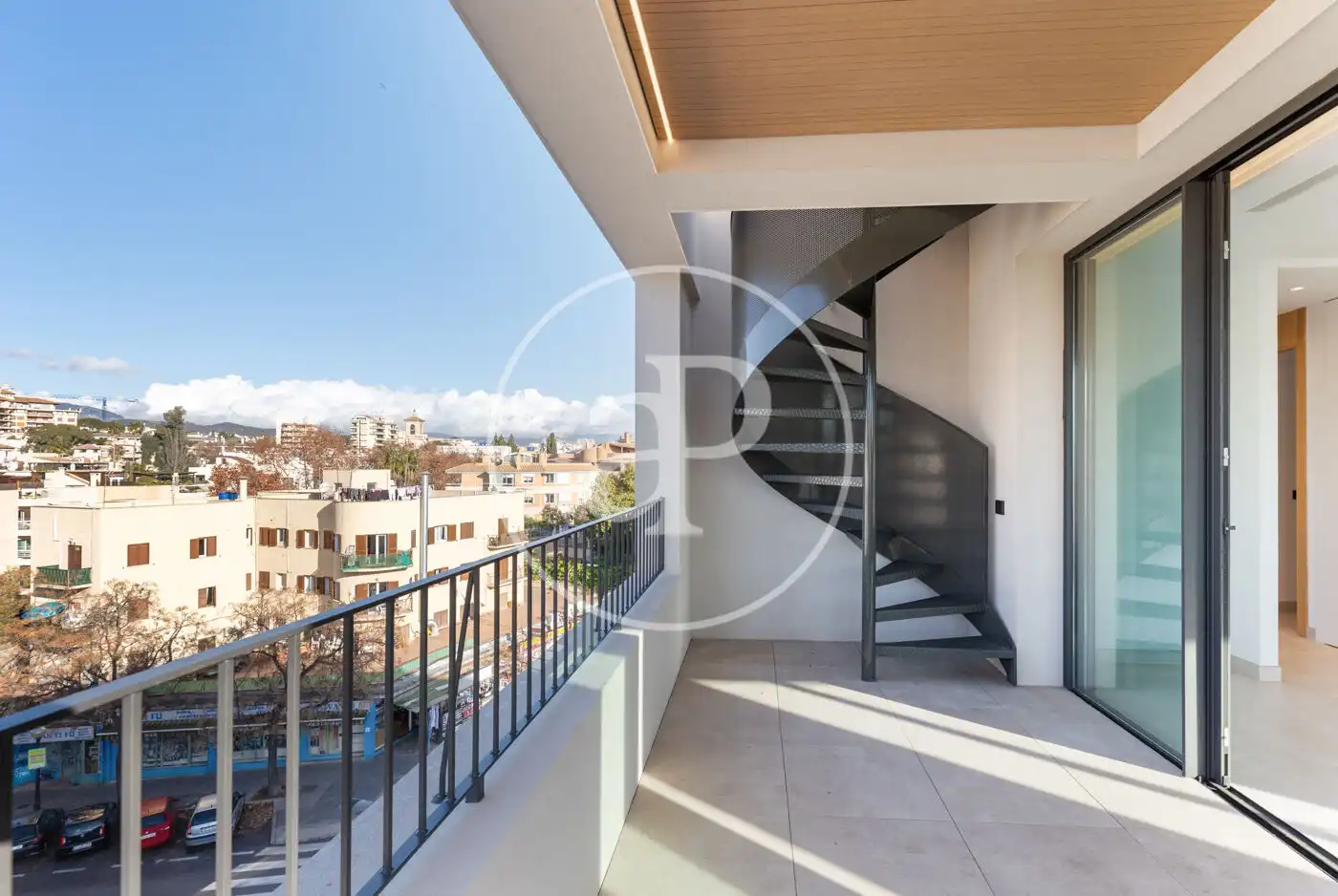 Vista exterior de Àtic en venda en  Palma de Mallorca amb Aire condicionat, Calefacció i Jardí privat
