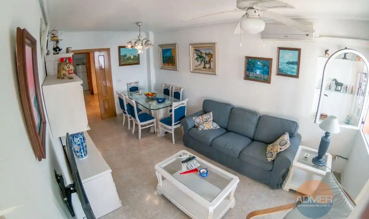 Sala de estar de Piso en venta en La Manga del Mar Menor con Aire acondicionado, Terraza y Trastero