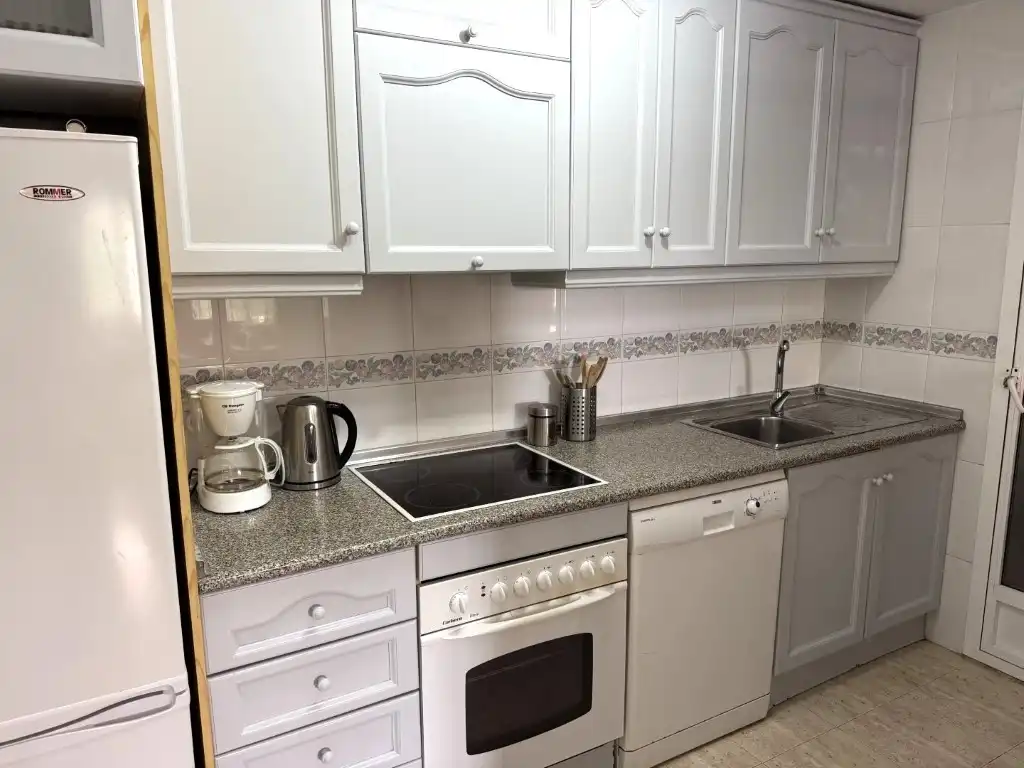 Kitchen of Apartments for sale in Vera  with Air Conditioner, Terrace and Furnished