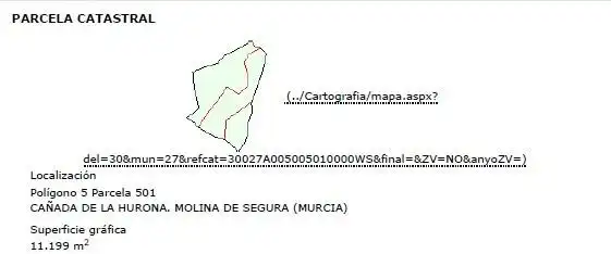 Terreno en venta en Polígono POLIGONO 5, PARCELA 469, CAÑADA DE LA HUR, 5, Centro
