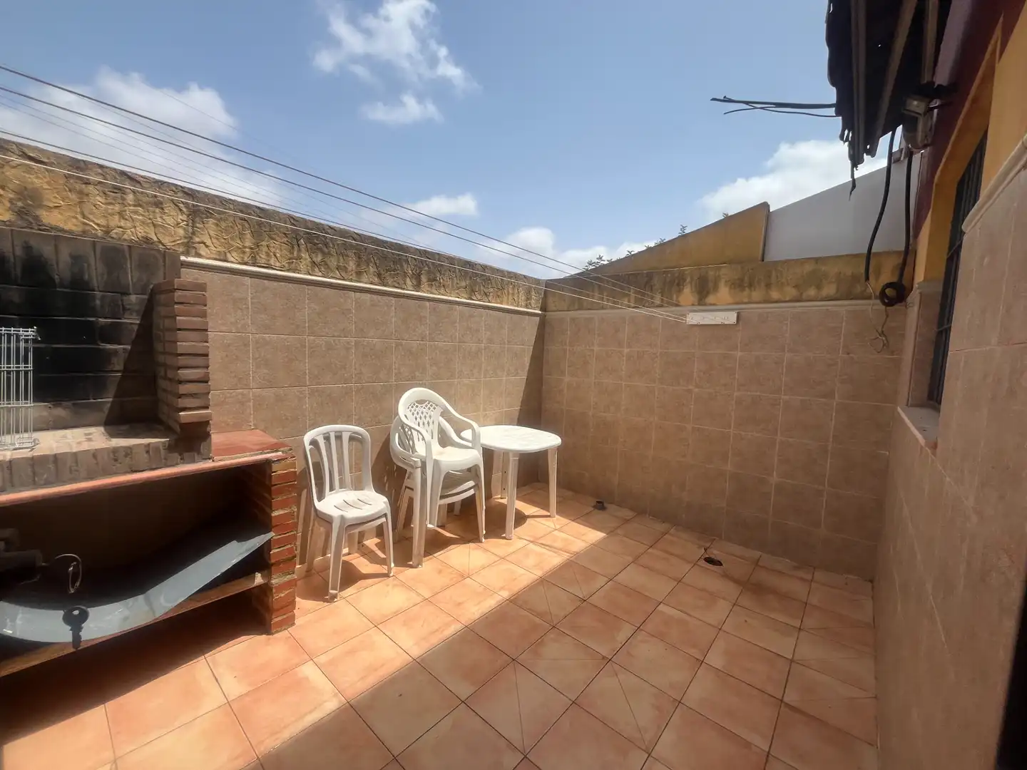 Terrasse von Einfamilien-Reihenhaus zum Verkauf in La Unión mit Klimaanlage, Heizung und Abstellraum