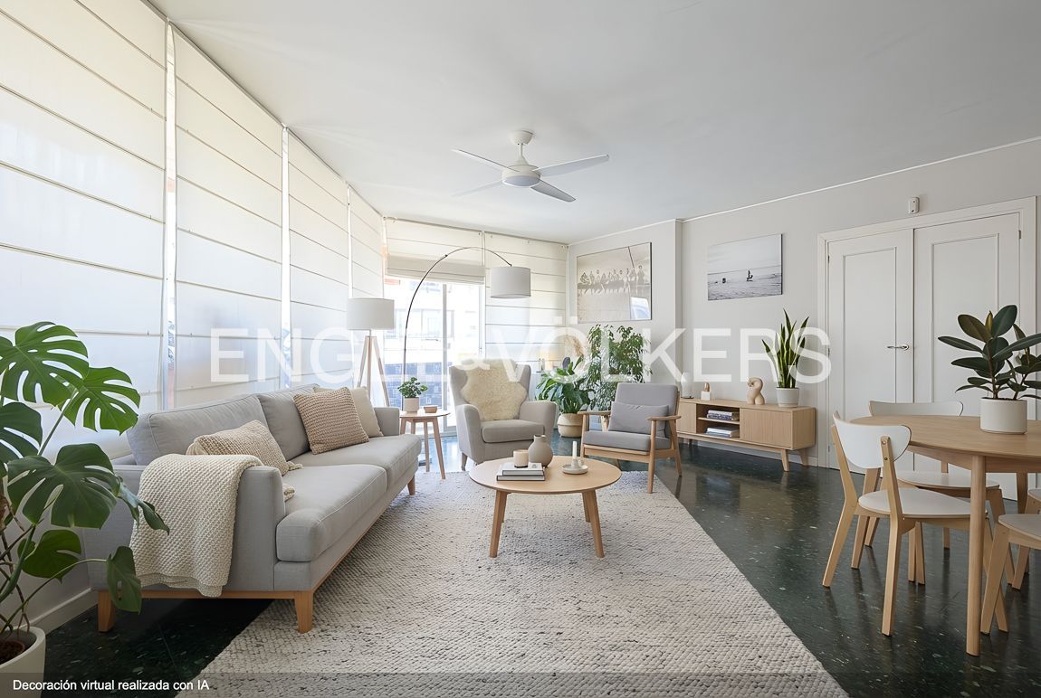 Sala de estar de Piso en venta en  Valencia Capital con Calefacción, Terraza y Trastero