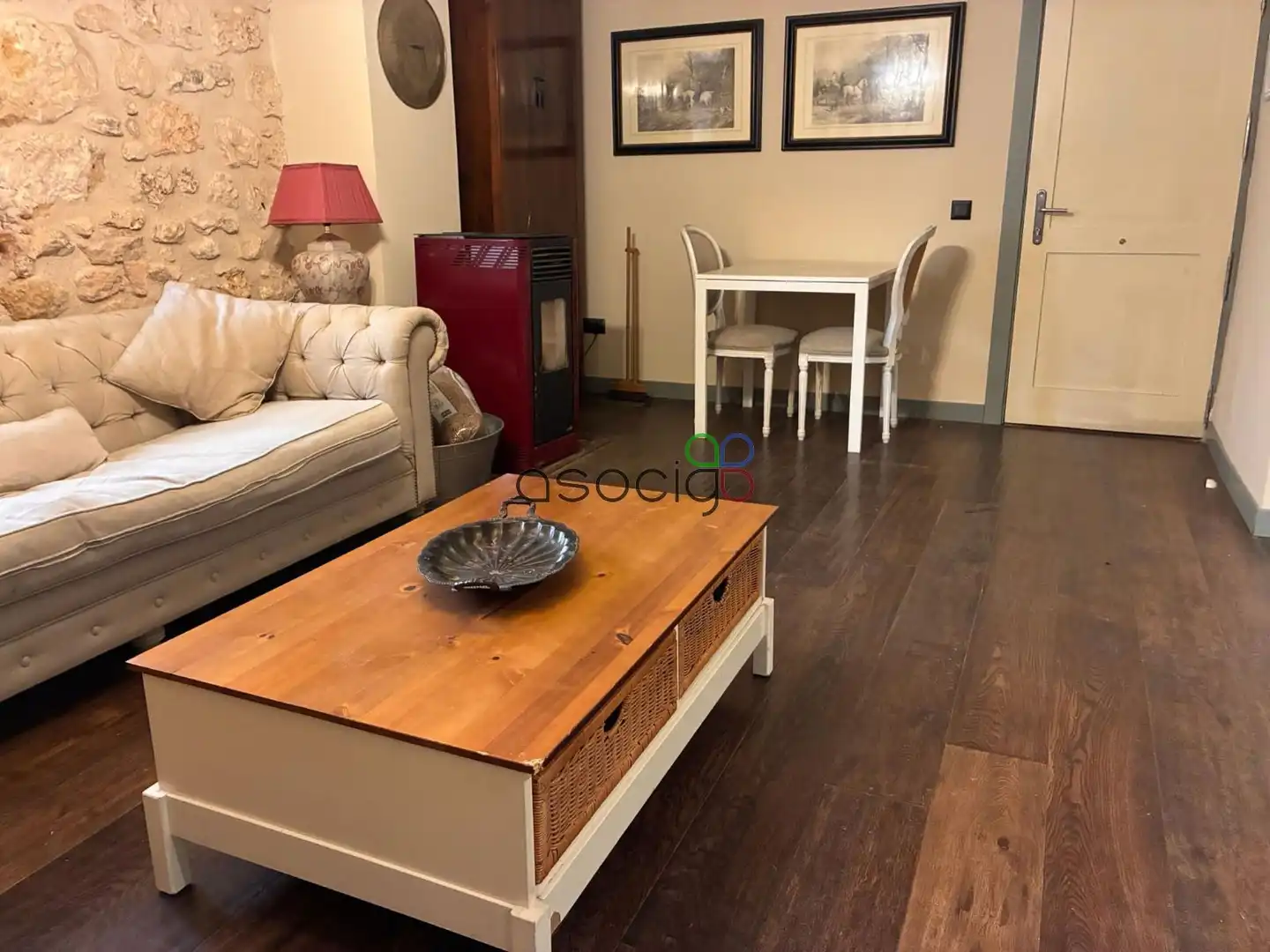 Sala de estar de Piso en venta en El Olivar con Calefacción y Amueblado
