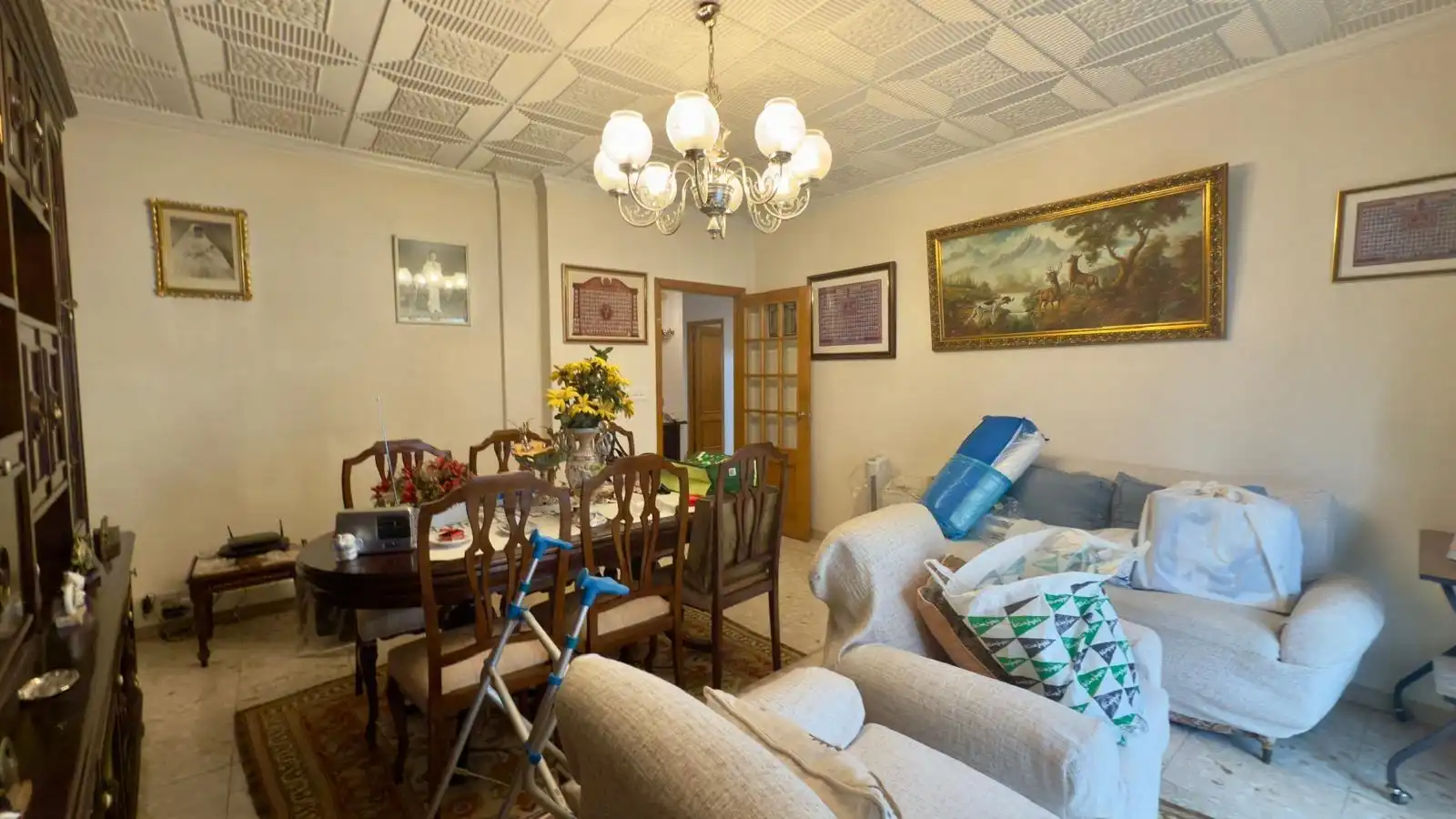 Dining room of Flat for sale in Ourense Capital   with Heating, Storage room and Furnished