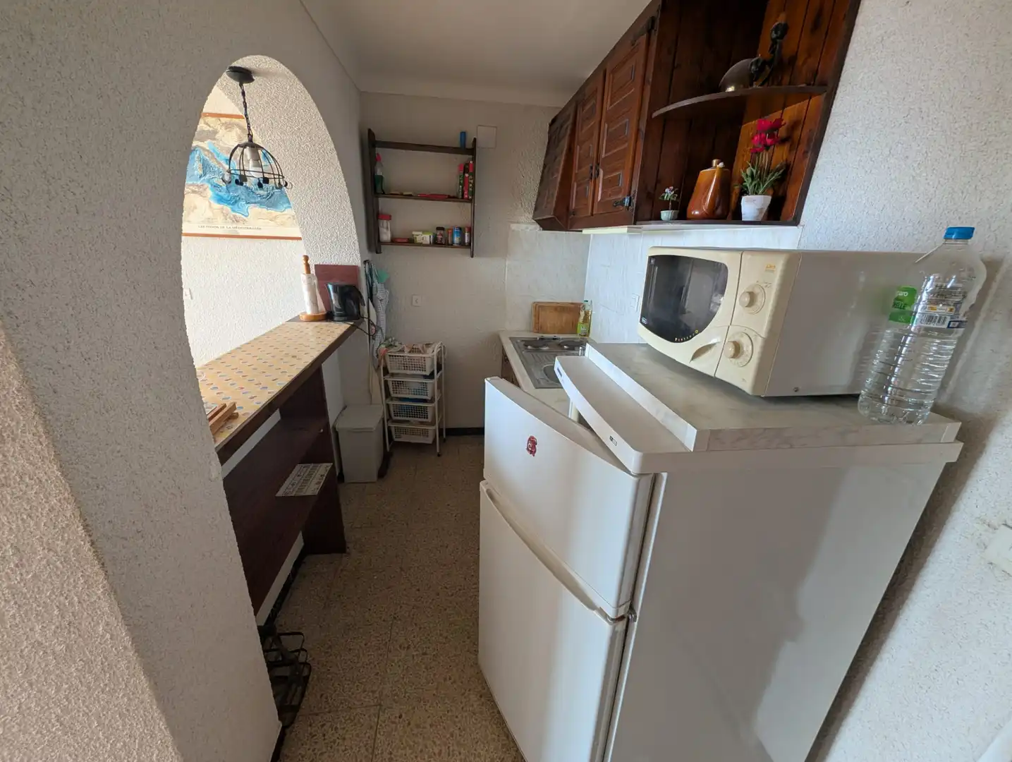 Cuina de Apartament en venda en Empuriabrava amb Aire condicionat, Moblat i Forn